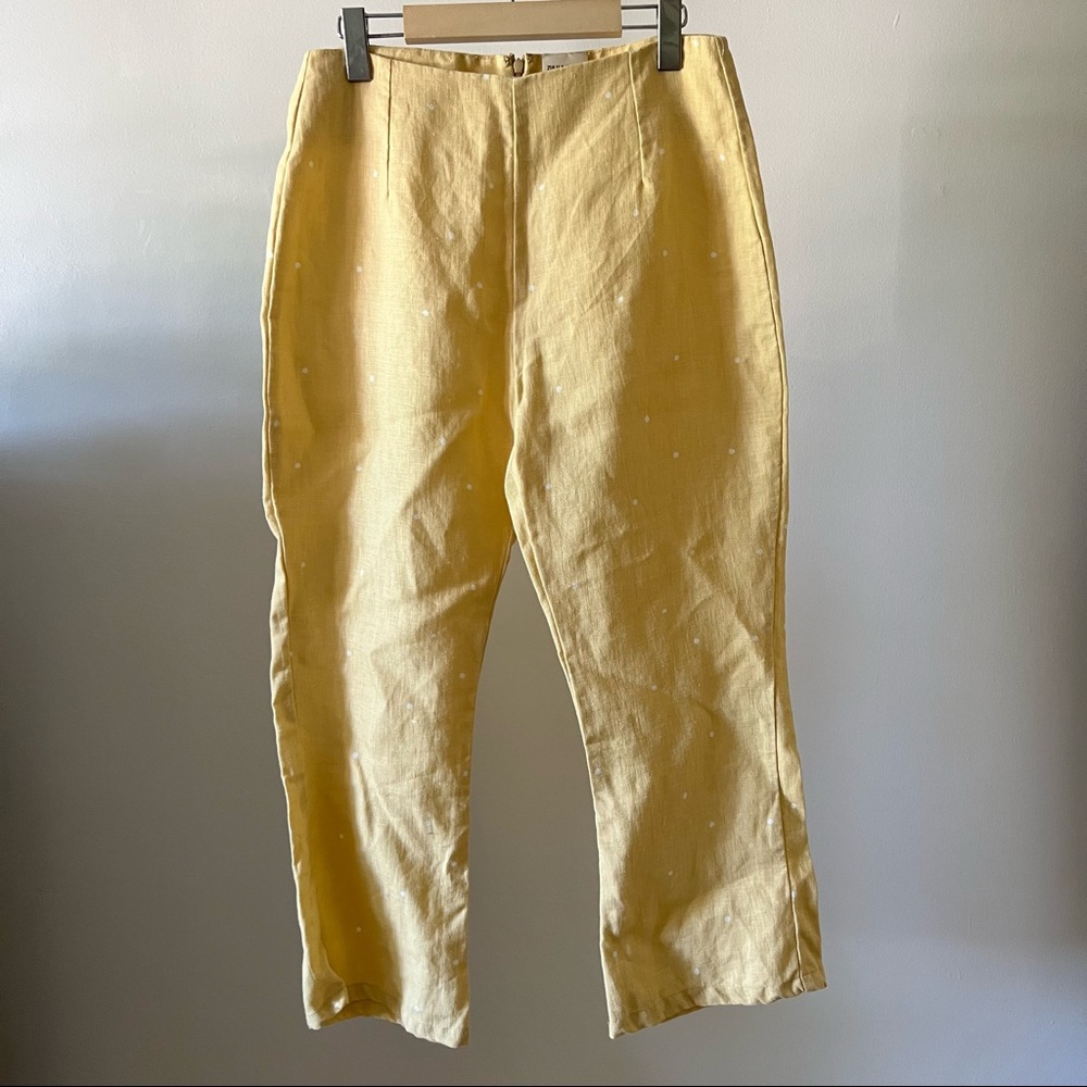 Zulu & Zephyr Linen Polka Dot Pants Size Small - Picture 5 of 15